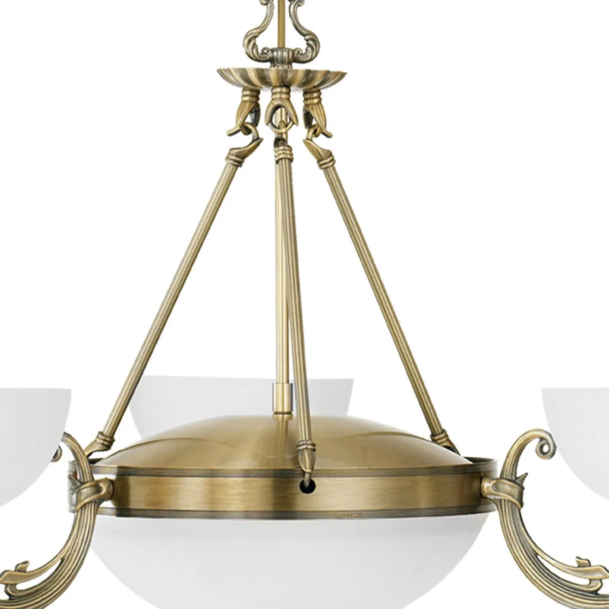 Eglo Savoy Hanglamp 5 Lichts Ø740mm - Brons/Wit