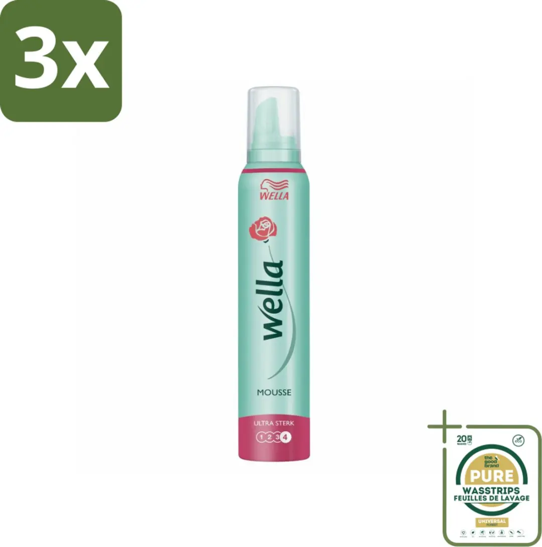 Wella Professionals Ultra Sterk Haarmousse 600ml - 3 Stuks