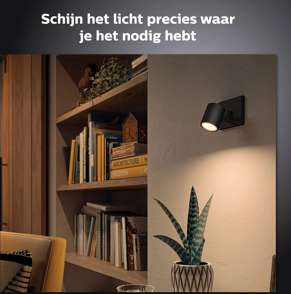 Philips Hue Runner GU10 Opbouwspot - Zwart