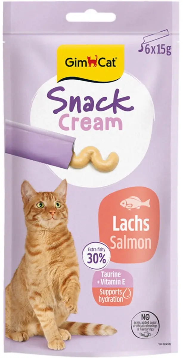 GimCat Snack Cream Zalm 6x15g