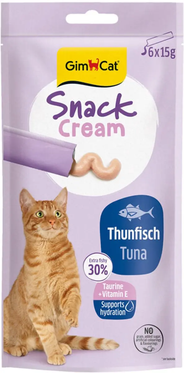 GimCat Snack Cream Zalm 6x15g