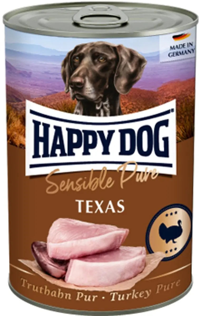 Happy Dog Sensible Pure Texas Kalkoen 12x800g