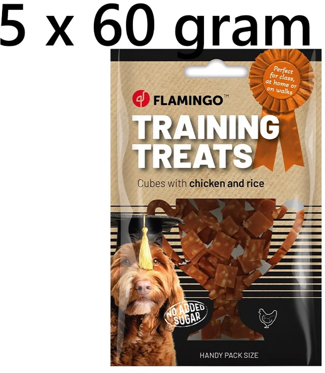 Flamingo Trainingssnacks Honden Kip & Rijst 60g