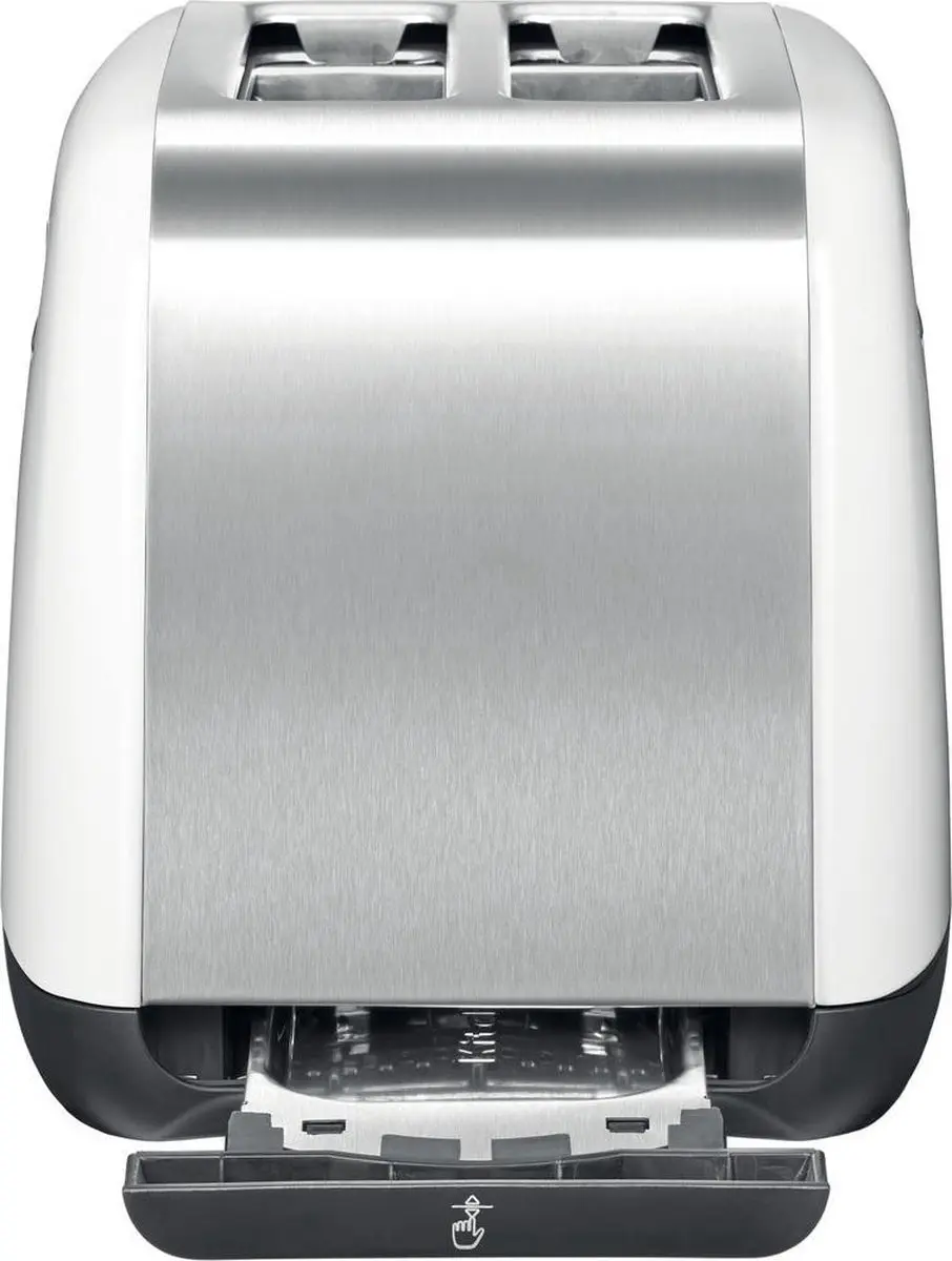 KitchenAid Classic 5KMT2115EWH Broodrooster 2x - 1400W - Wit/Zilver - afbeelding 6 van 6