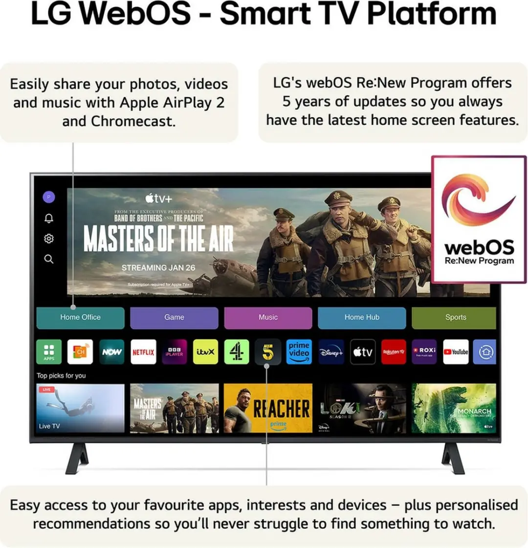 LG 43NANO82T6B 4K Nanocell Smart TV - 43 inch - Zwart