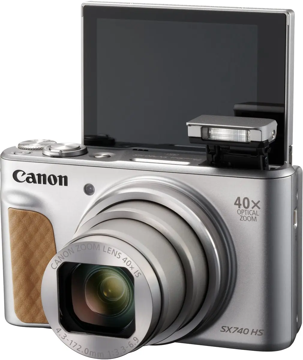 Canon PowerShot SX740 HS Travelkit 2955C054AB - Compactcamera 4K - Zilver - afbeelding 3 van 6