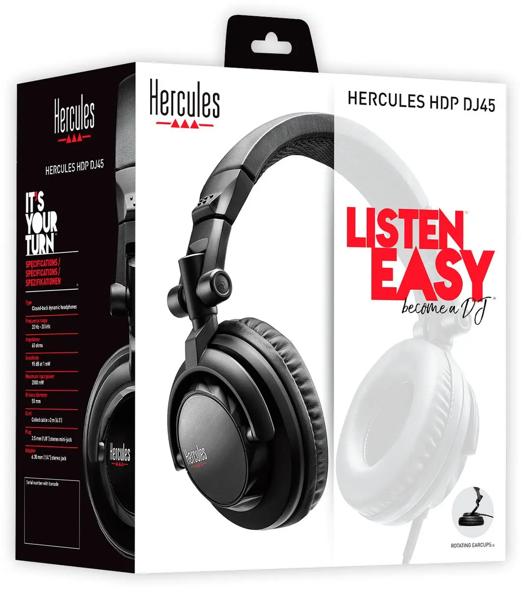 Hercules Inpulse 200 MK2 DJ-controller + DJ45 Koptelefoon - 2 Kanalen