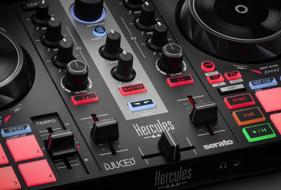 Hercules Inpulse 200 MK2 DJ-controller + DJ45 Koptelefoon - 2 Kanalen