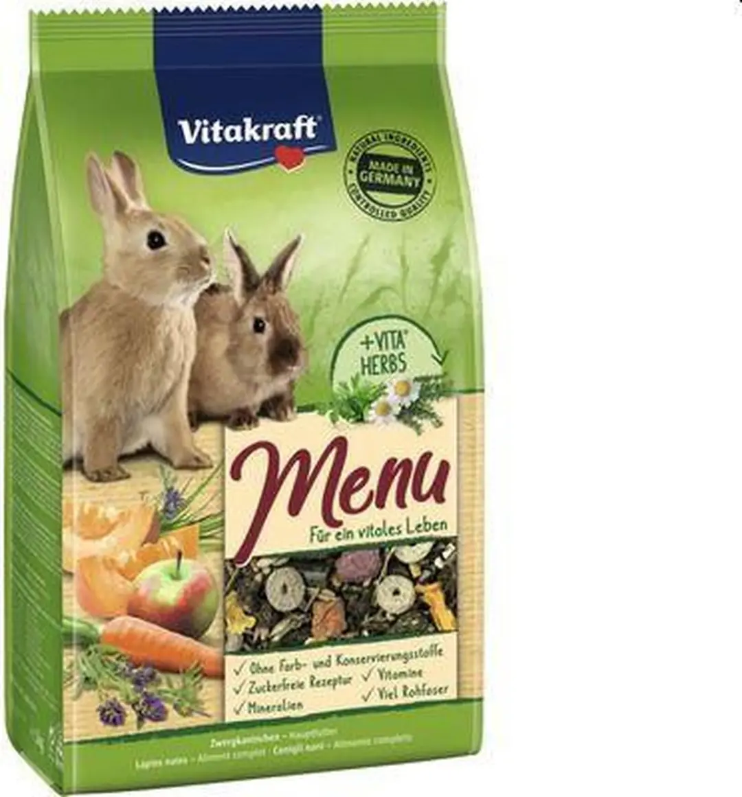 Vitakraft Menu Vital Konijnenvoer 1kg - 5 Stuks