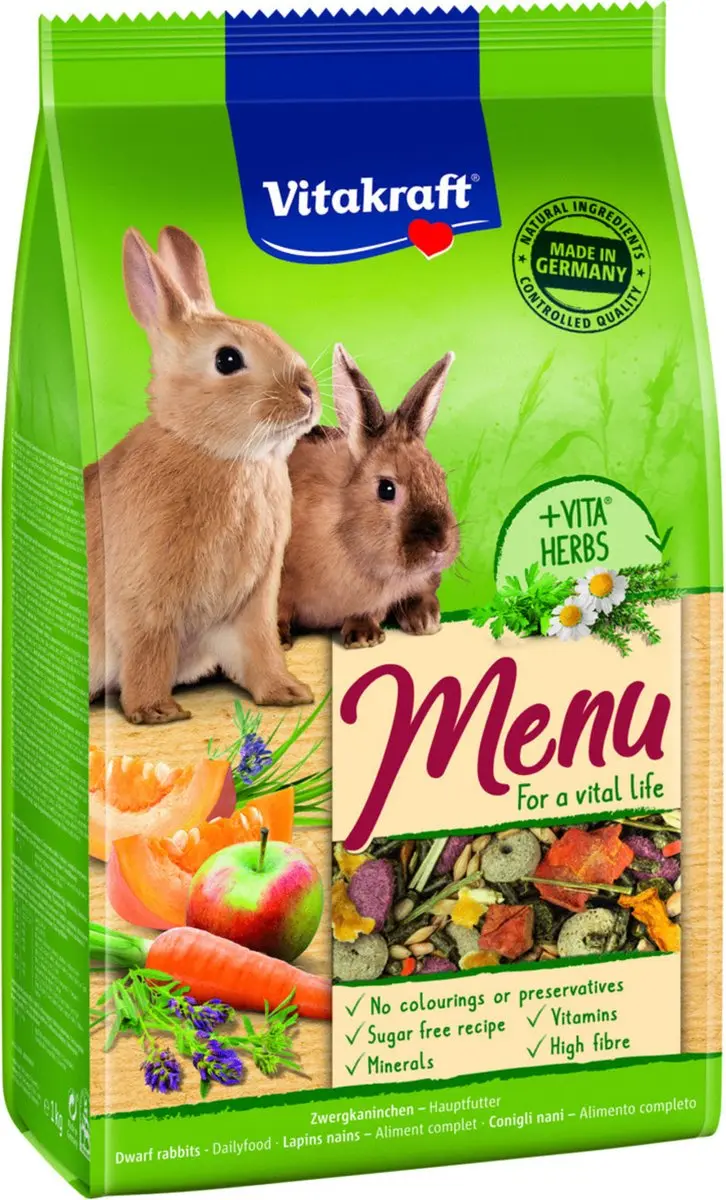 Vitakraft Menu Vital Konijnenvoer 1kg