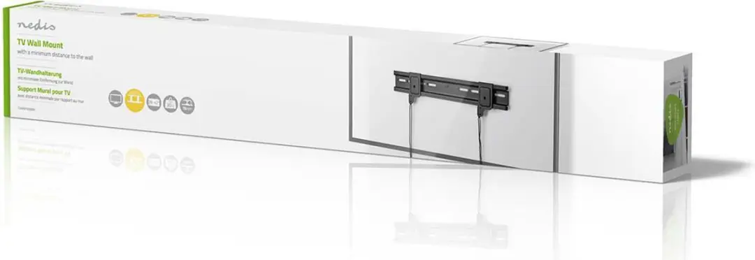 Nedis TVWM1035BK Vaste TV-Muurbeugel - 40" - 30kg - Zwart