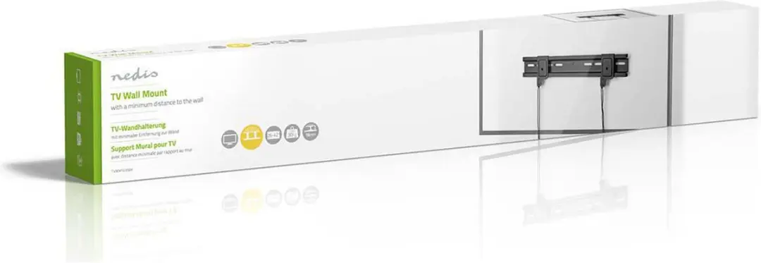 Nedis TVWM1035BK Vaste TV-Muurbeugel - 40" - 30kg - Zwart