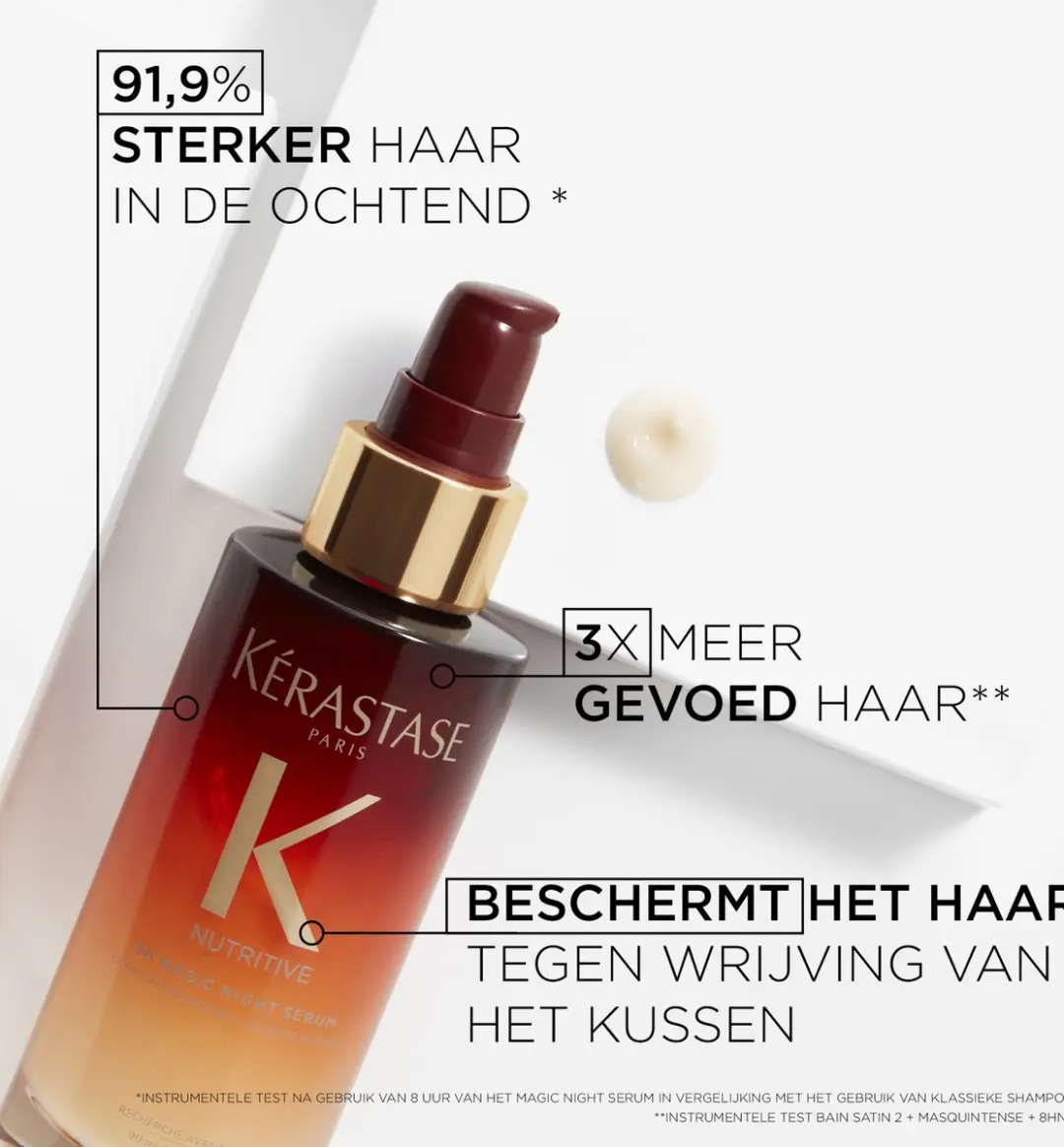 Kérastase Gloss Absolu & Nutritive Duo - Anti-Frizz Haarolie 45ml & Nachtserum 90ml