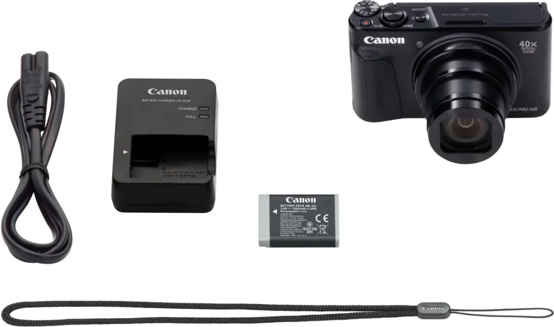 Canon PowerShot SX740 HS Travelkit - 4K Compactcamera - Zwart - afbeelding 6 van 6
