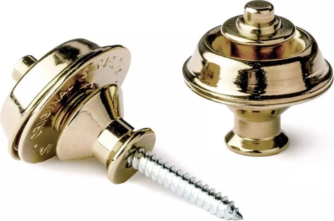 Dunlop SLS1032BR Strap Lock Systeem - Messing