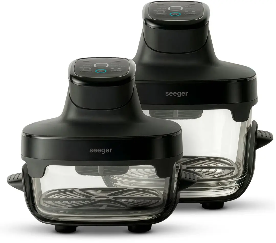 SEEGER ClearFry SGR1050BK Airfryer - 1500W - 7L - Zwart