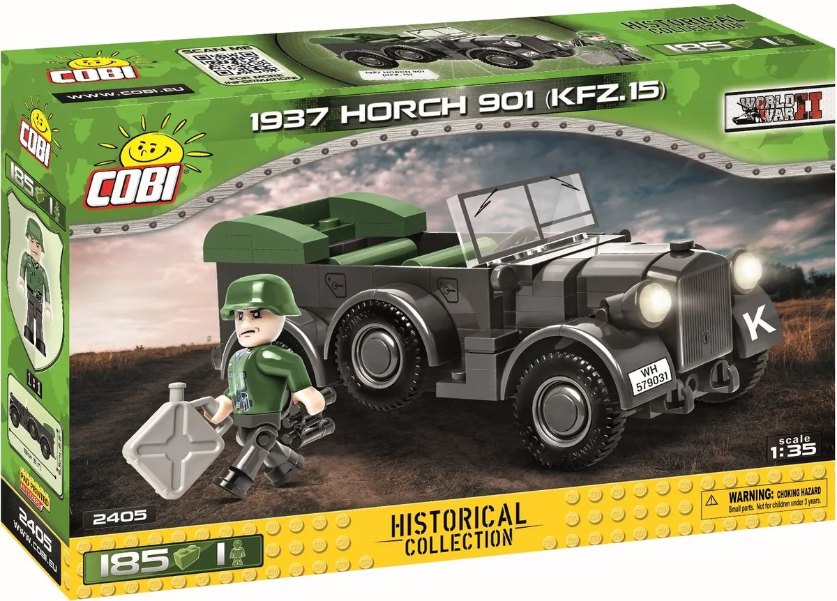 Cobi WWII Horch 901 Bouwpakket 185 Onderdelen