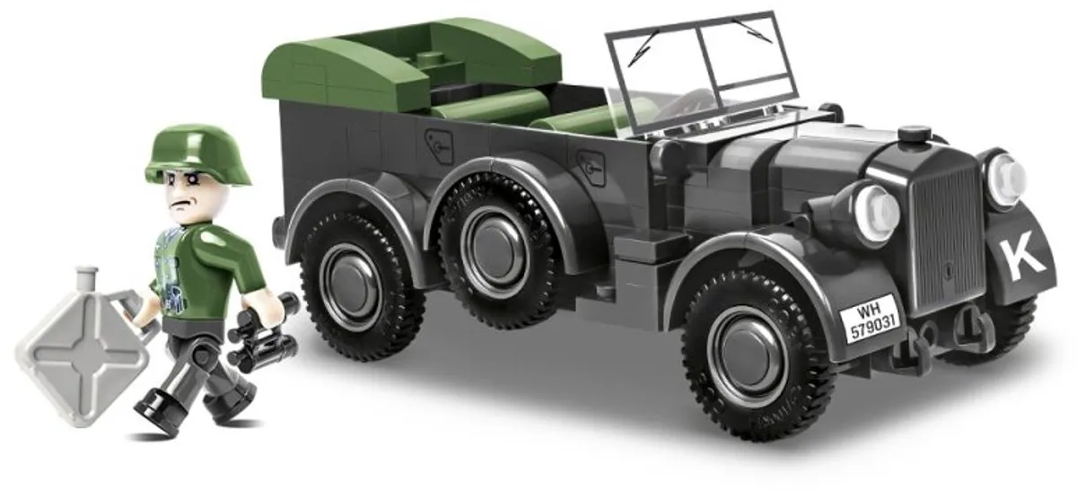 Cobi WWII Horch 901 Bouwpakket 185 Onderdelen - Donkergrijs