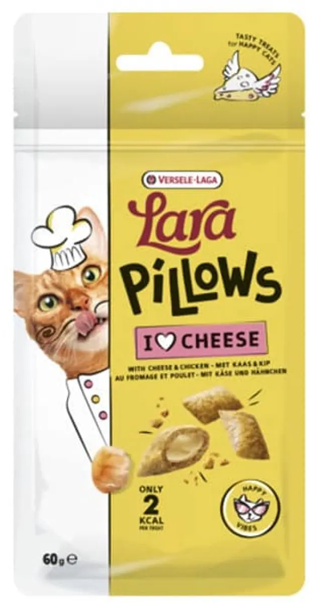 Versele-Laga Lara Pillows Happy Chillz Treats Kattensnack - 60g - Kaas
