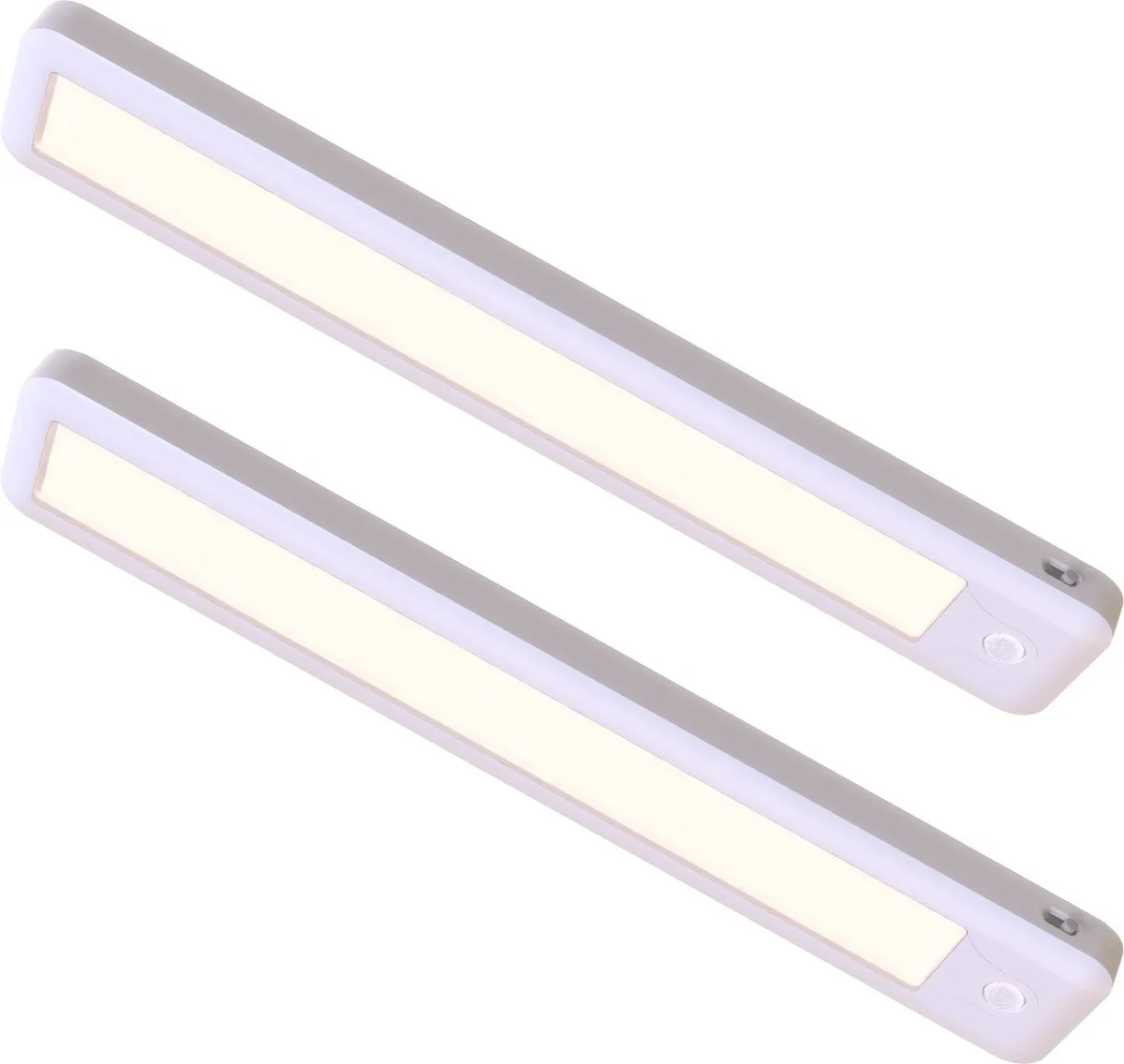 Calex Spot On Draadloze LED kastverlichting met bewegingssensor - Set van 2 Stuks - 27 cm - Oplaadbare accu - Montage via haak, magneet of dubbelzijde tape - 120 Lumen