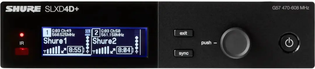 Shure SLX-D SLXD24D E/58 Draadloos Systeem - SM58 - 24-bits Digitaal - Zwart