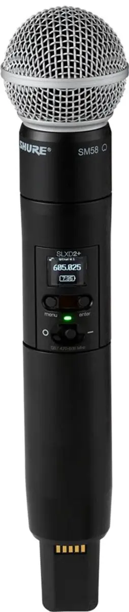 Shure SLX-D SLXD24D E/58 Draadloos Systeem - SM58 - 24-bits Digitaal - Zwart