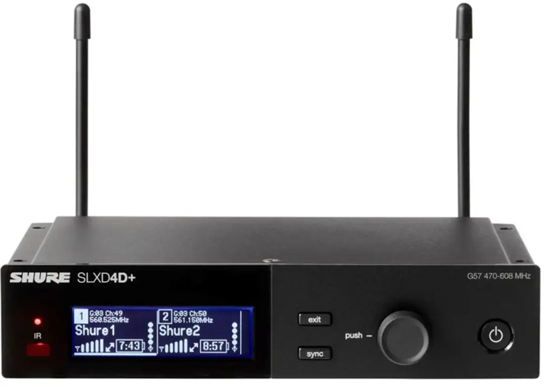 Shure SLX-D SLXD24D E/58 Draadloos Systeem - SM58 - 24-bits Digitaal - Zwart