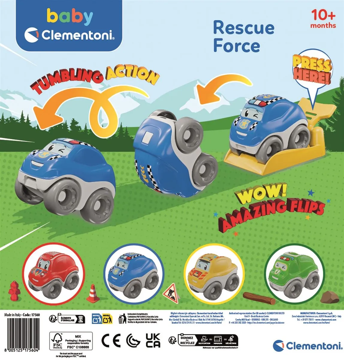 Clementoni Tumbling Car Display Rescue Edition