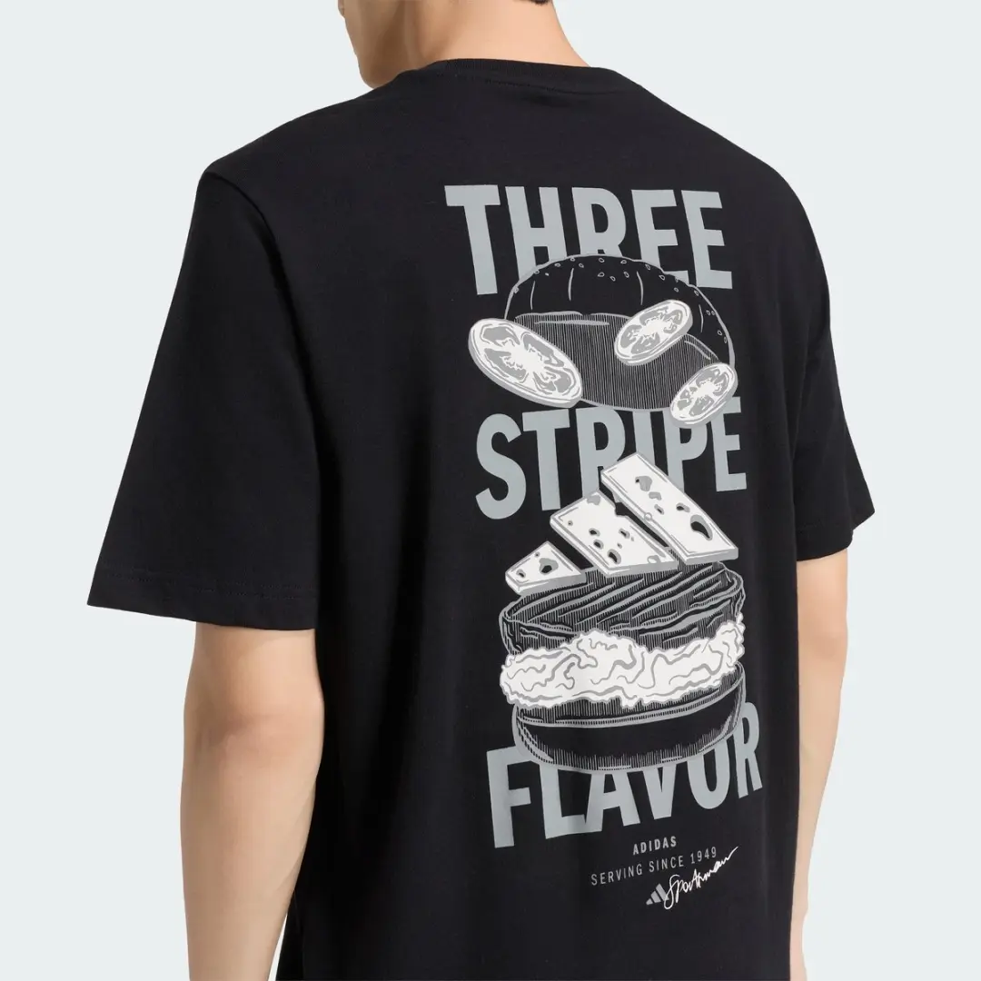 adidas Sportswear Burger Flavor Graphic T-Shirt KT9724 - XXL