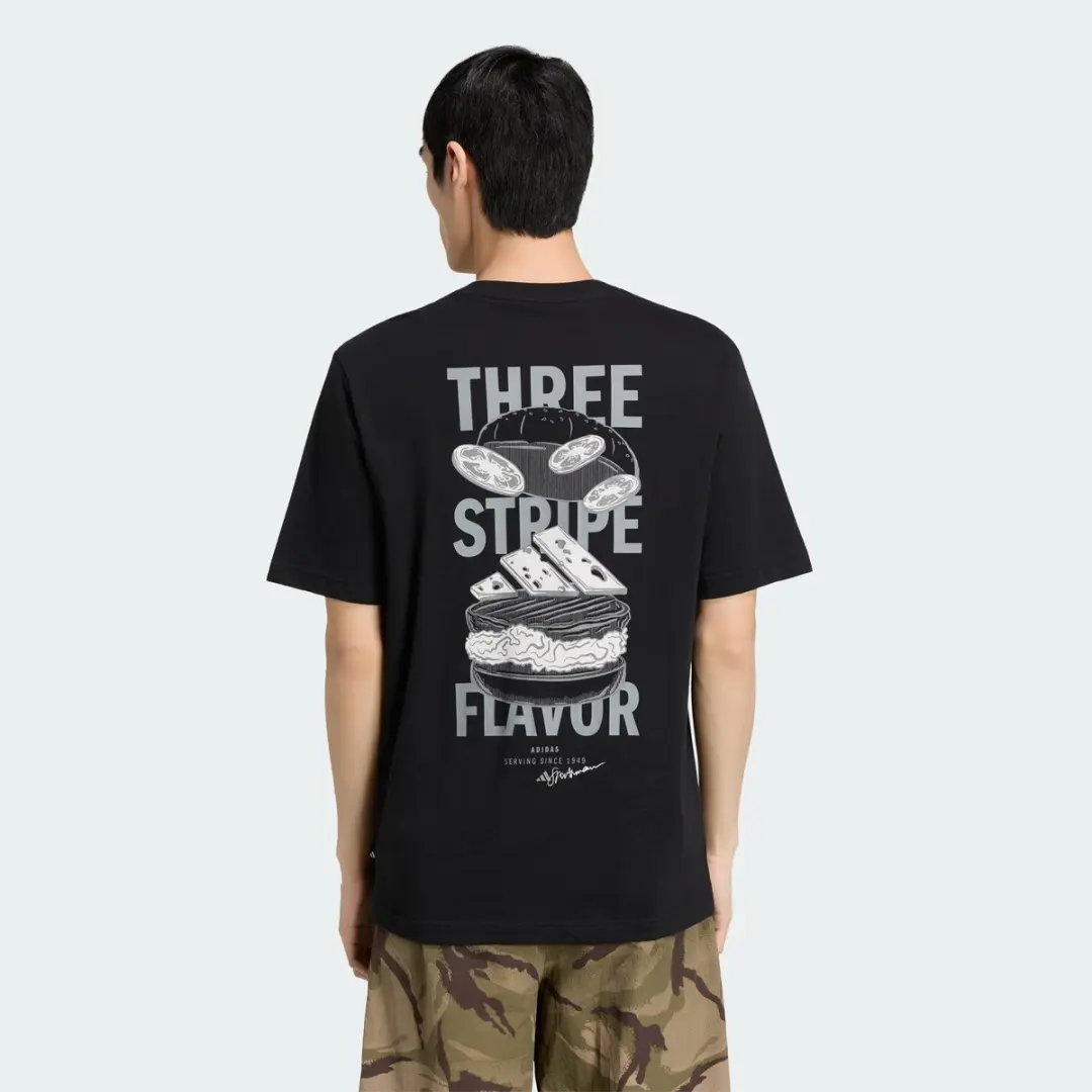 adidas Sportswear Burger Flavor Graphic T-Shirt KT9724 - XXL