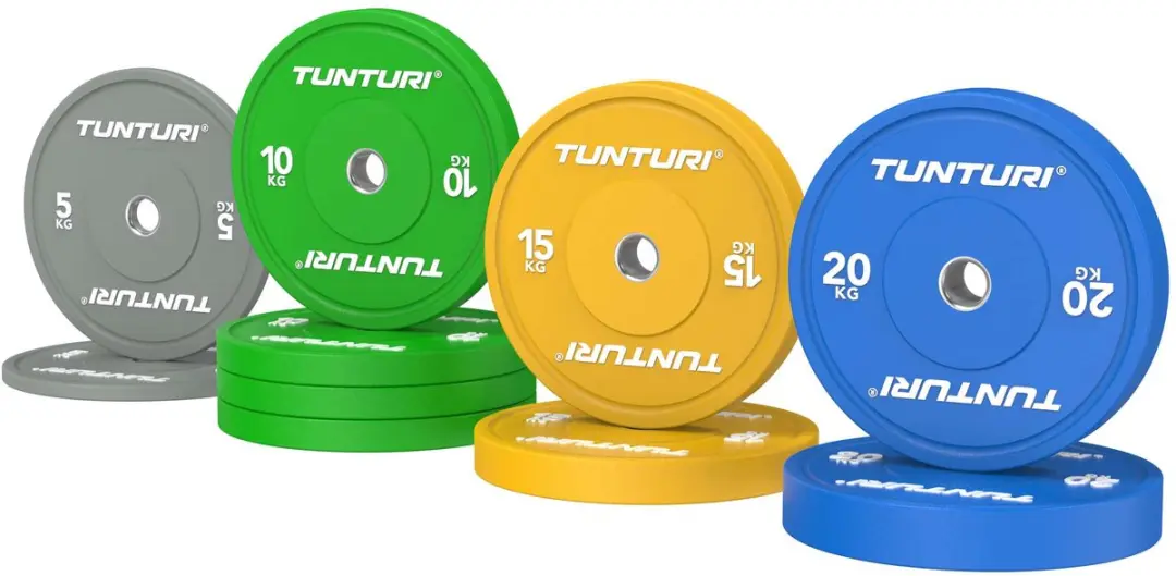 Tunturi Platinum Bumperplates Set 120kg