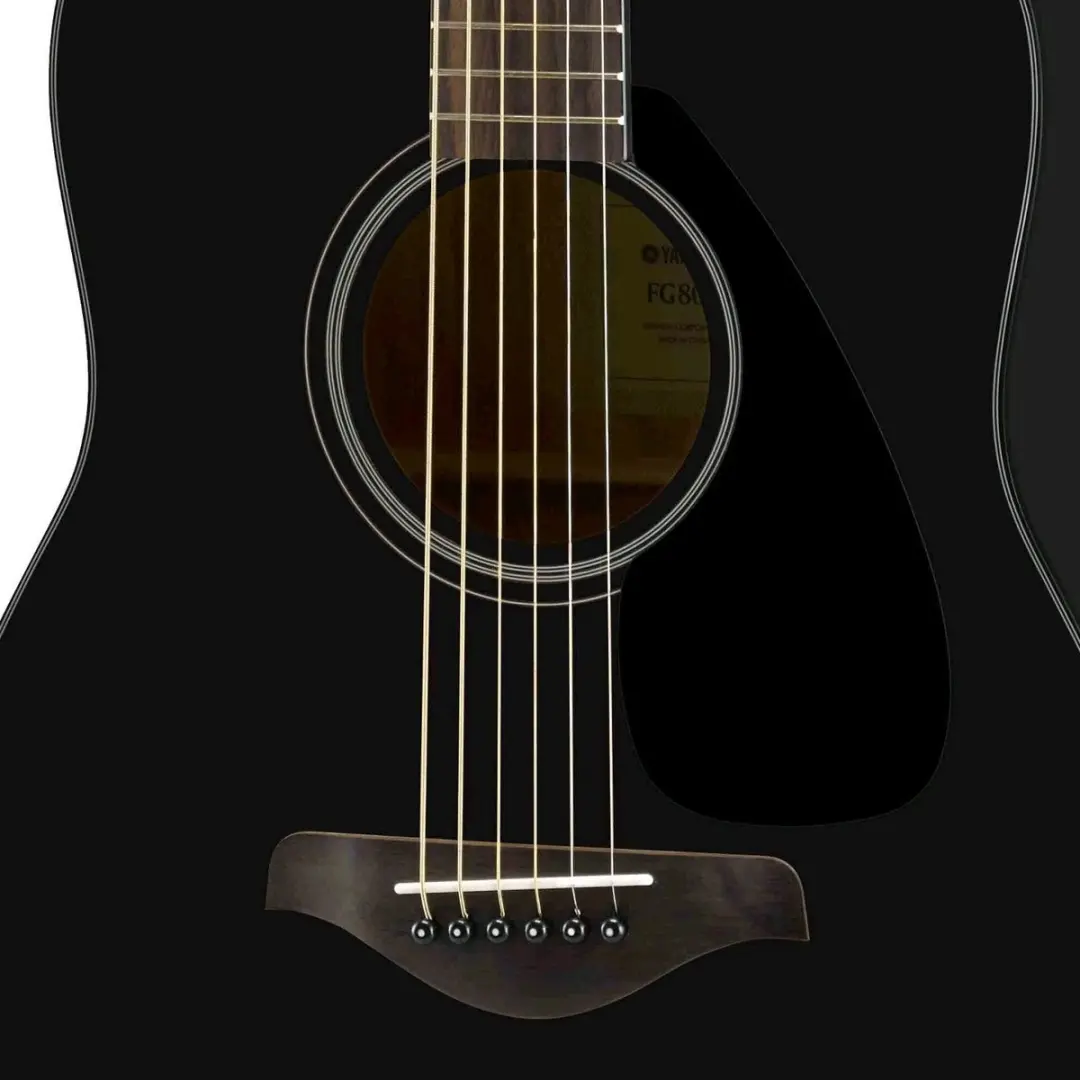 Yamaha FG800 BL Akoestische Gitaar - 4/4 - Zwart - afbeelding 2 van 6
