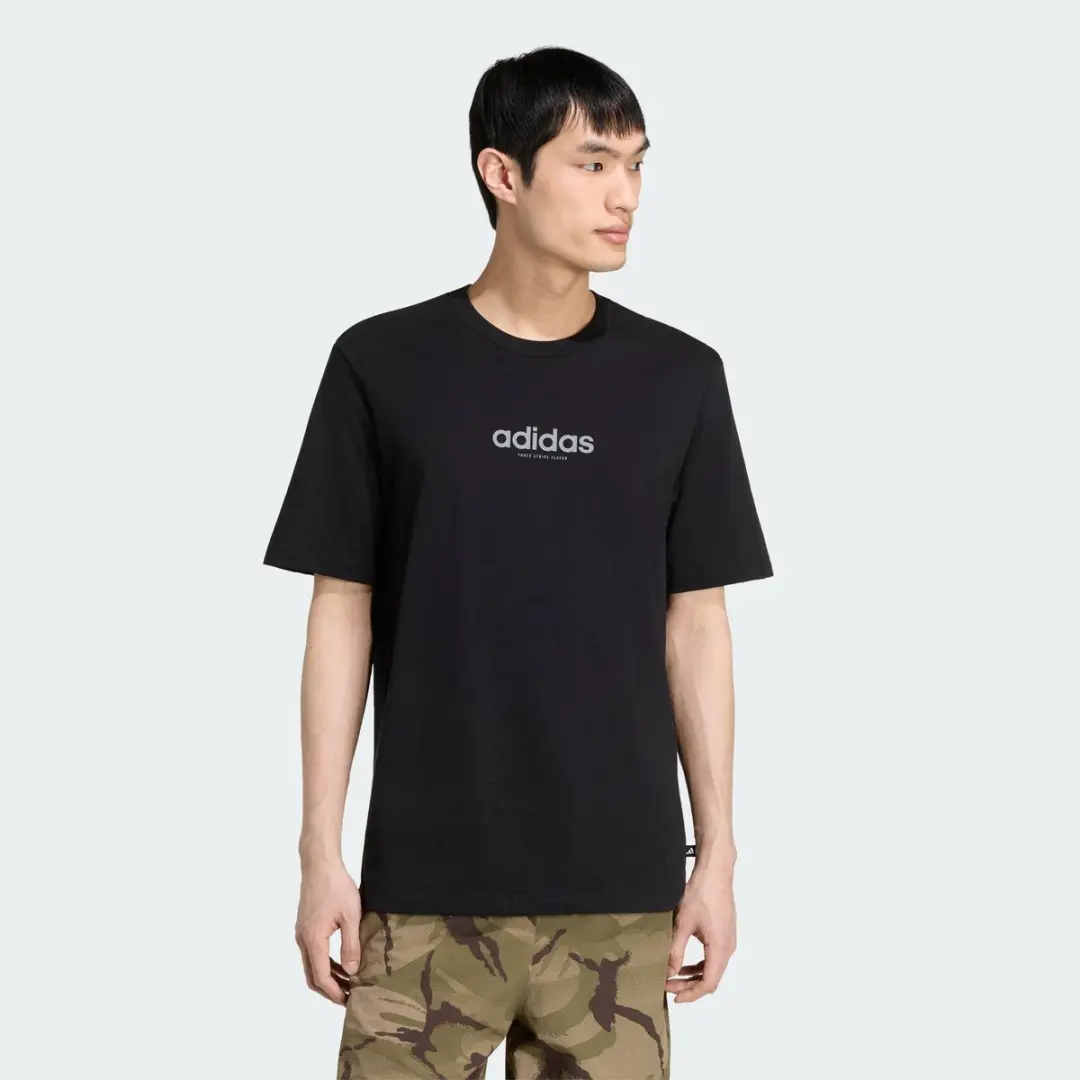 Adidas Sportswear Burger Flavor Graphic T-Shirt KT9724 - Heren L - Zwart