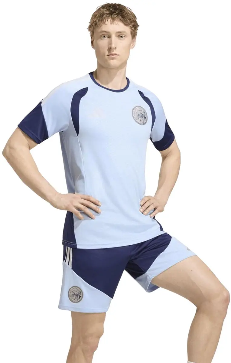 Adidas Ajax Tiro 2026/2027 Trainingsshirt Heren M - Lichtblauw/Donkerblauw
