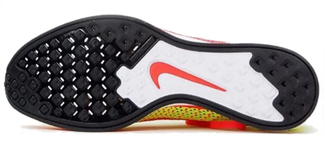 Nike Flyknit Racer Hardloopschoenen 39 - Bright Crimson/Volt