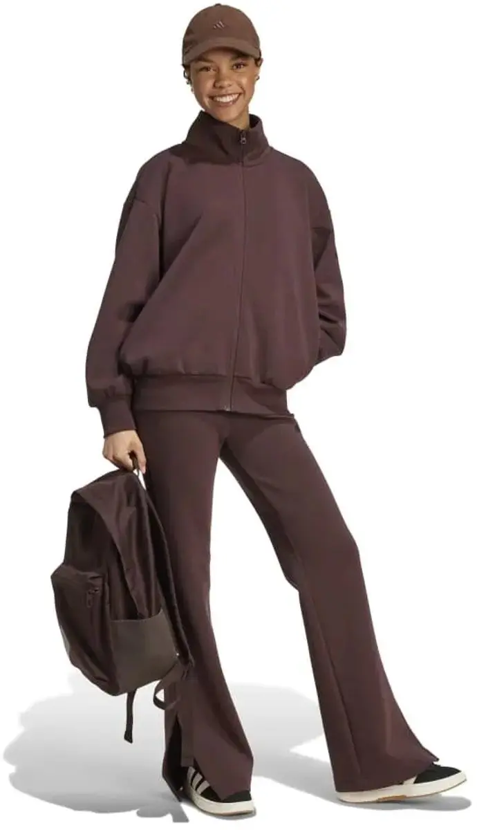 Adidas Soft Lux Flared Trainingsbroek S - Shadow Brown