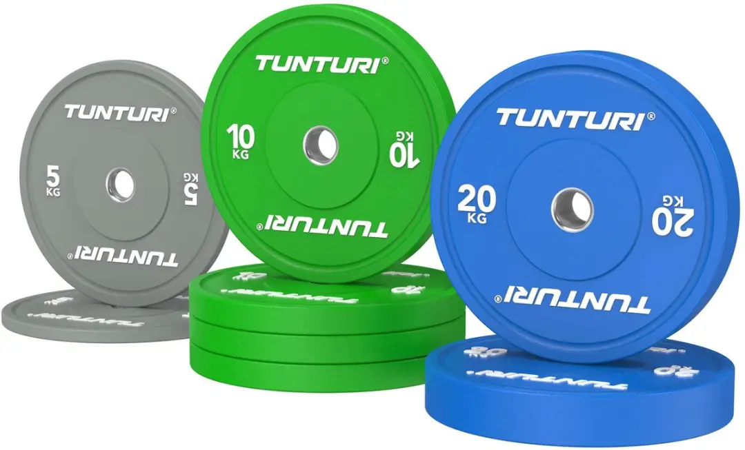 Tunturi Platinum Bumperplates Set 90kg