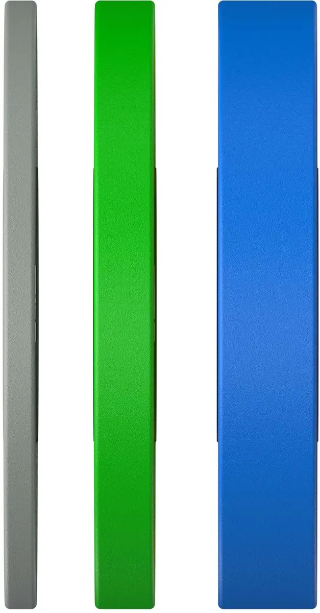 Tunturi Platinum Bumperplates Set 90kg - 450mm - 3-kleur