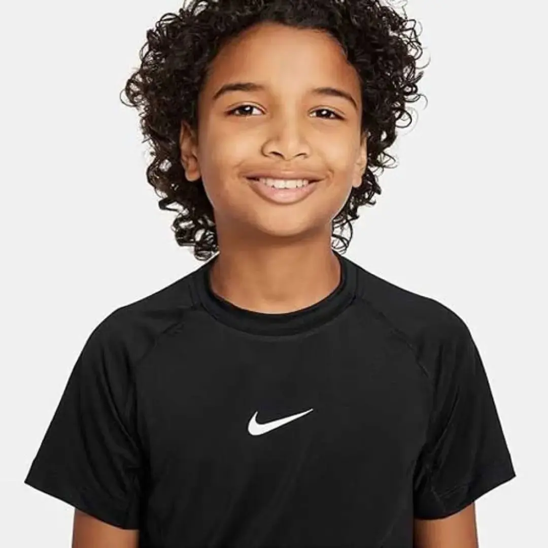 Nike Dri-FIT Shirt FJ6858-010 - Maat 158/164 - Zwart - afbeelding 6 van 6
