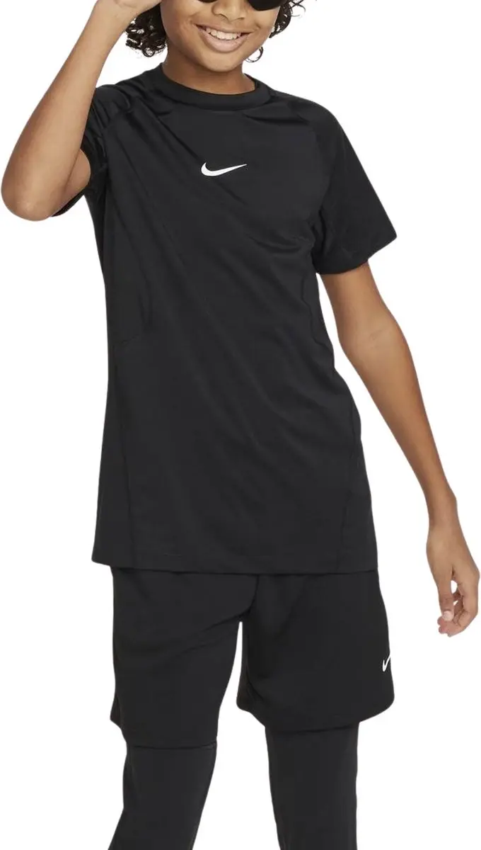 Nike Dri-FIT Shirt FJ6858-010 - Maat 158/164 - Zwart