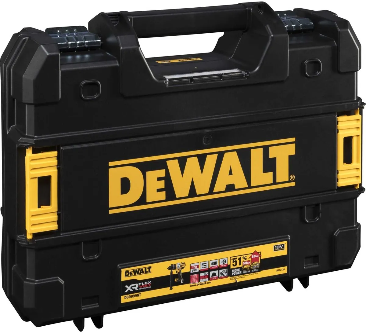 DeWALT Schroef-/klopboormachine DCD999 - 18V - in TSTAK koffer - zonder accu