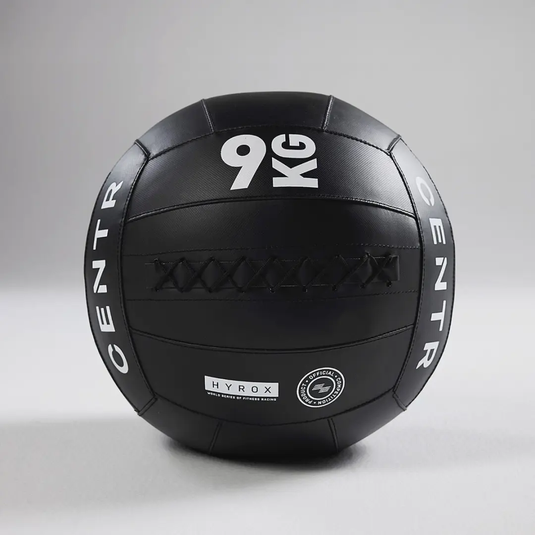 Centr x HYROX Competition Wall Ball 9KG - 35cm - Zwart