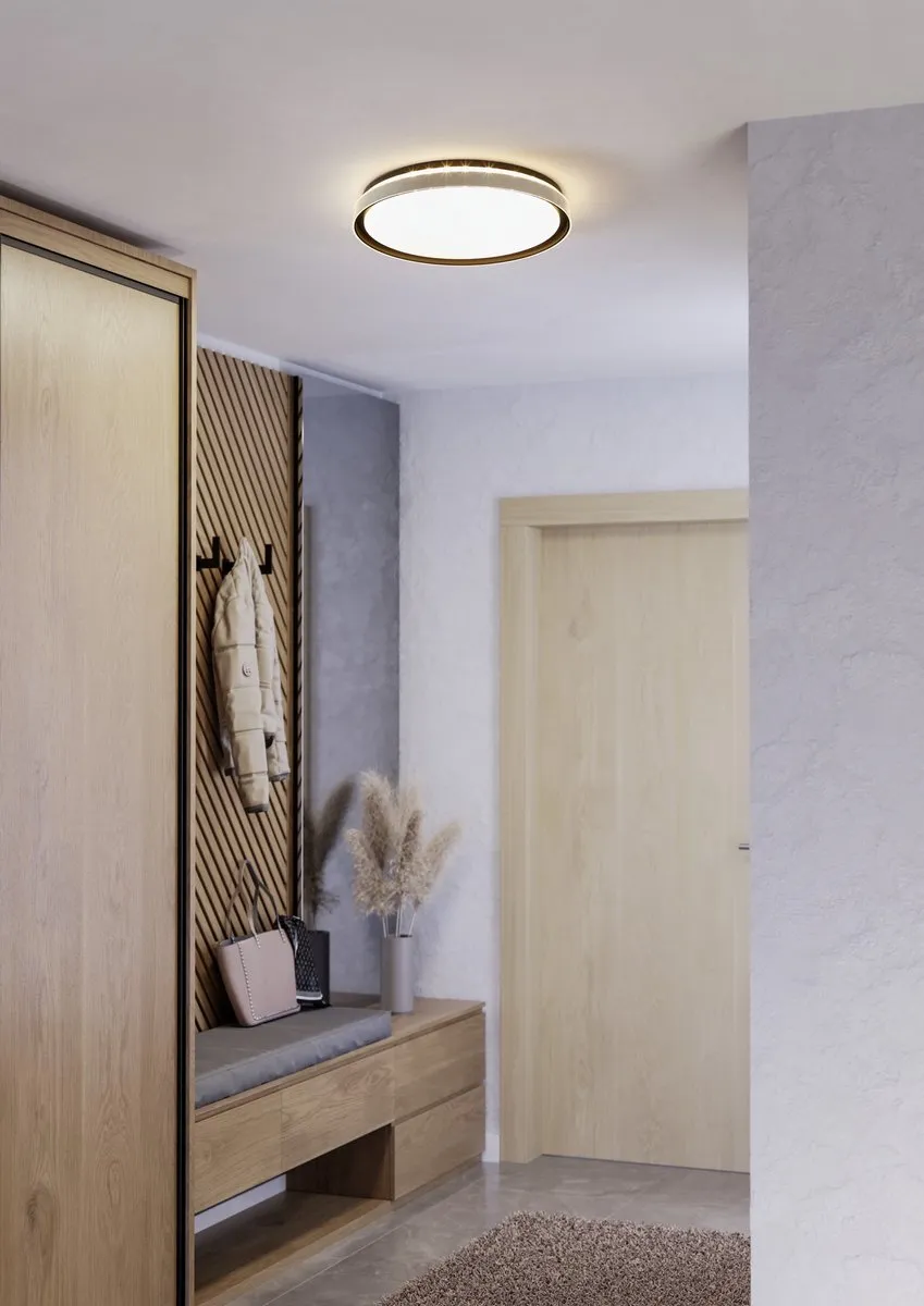Eglo Seluci Plafondlamp LED 49cm - 4 Lichtpunten - Zwart