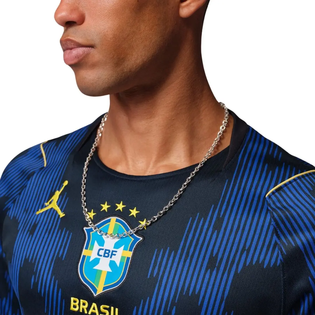 Nike Brazilië WK2026 Uit Shirt Heren - XXL - Blauw/Geel - afbeelding 6 van 6
