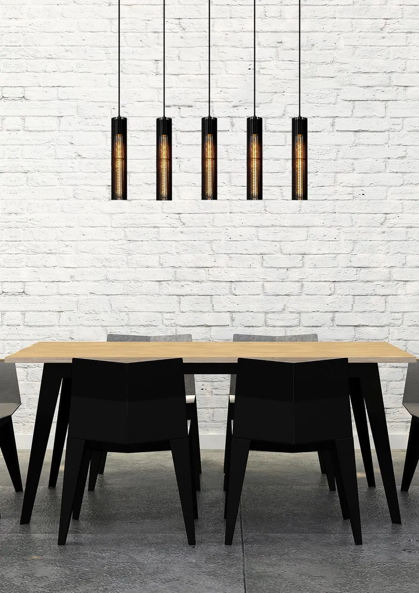 Lucide Lionel Hanglamp 5xE27 - Zwart