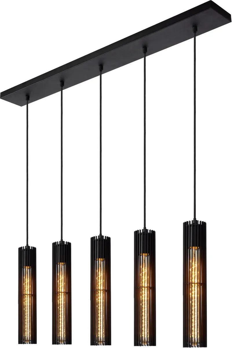 Lucide Lionel Hanglamp 5xE27 - Zwart