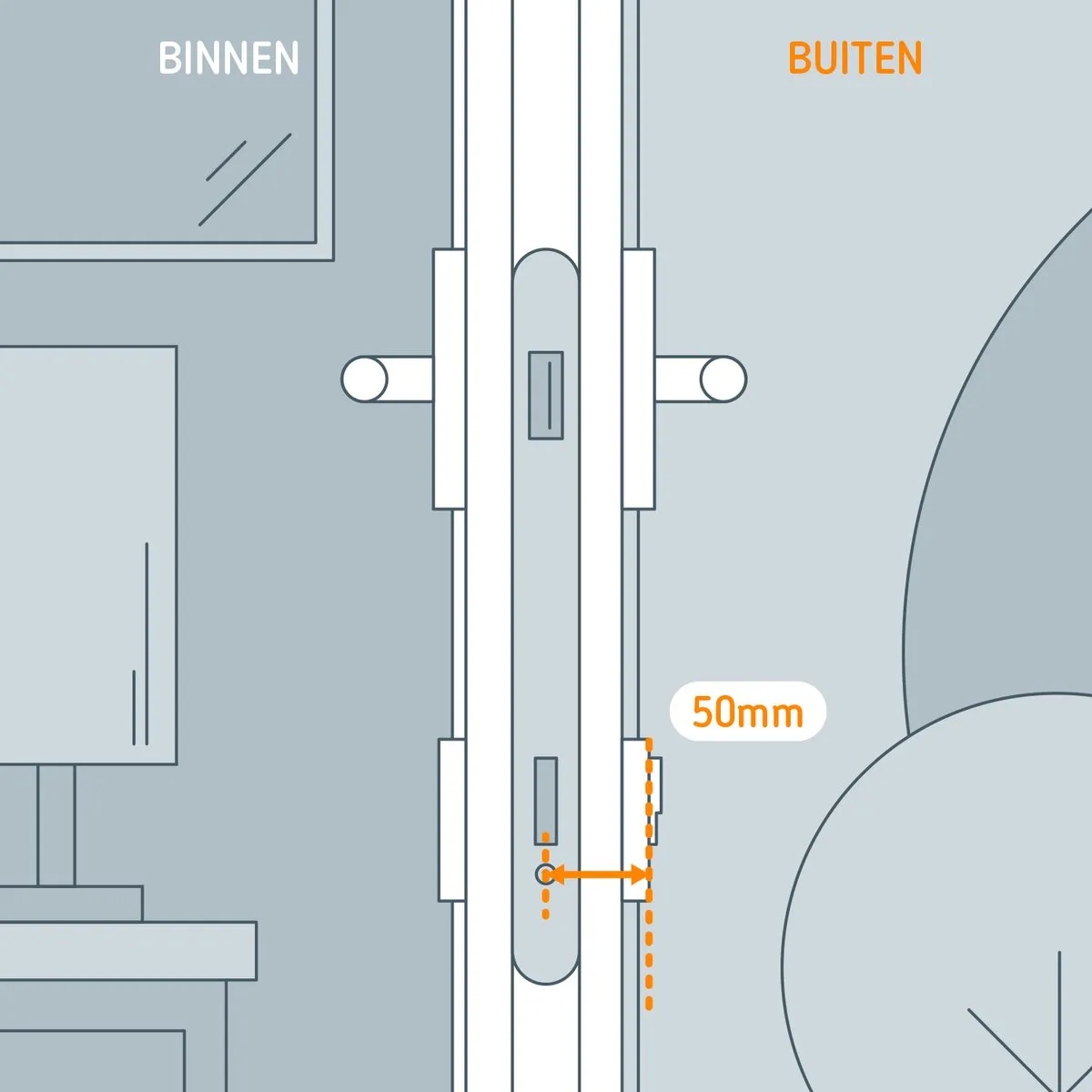 Netatmo Extension Kit 50mm - Cilinderslot - Zilver - afbeelding 6 van 6