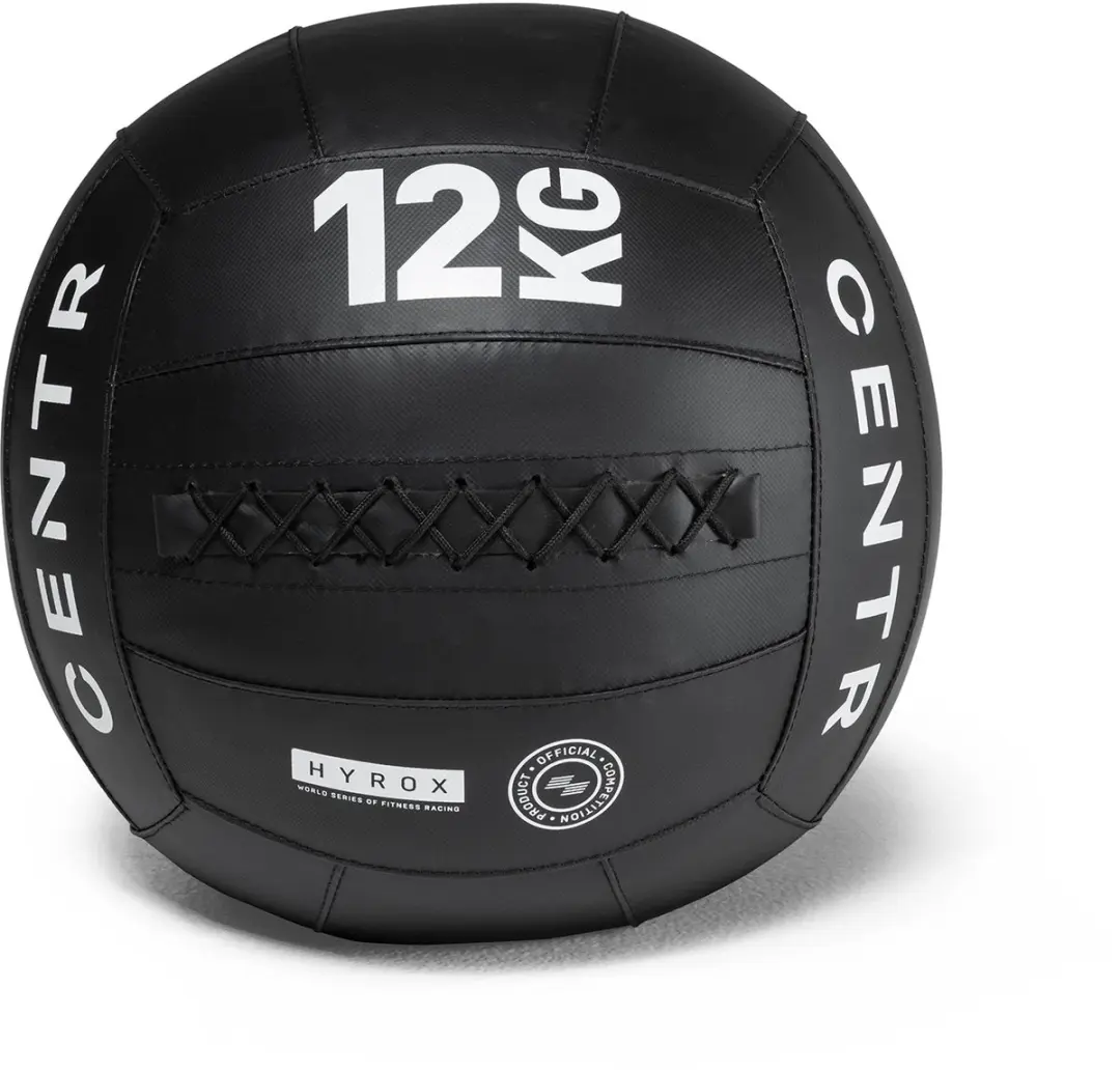 Centr x HYROX Wall Ball 12kg - Zwart