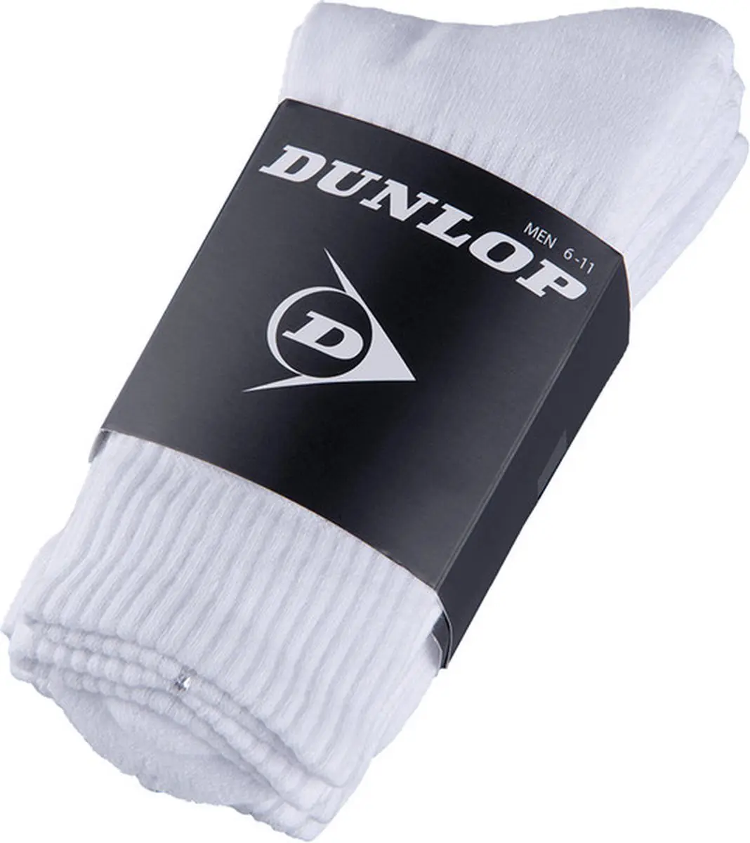 Dunlop Crew 3-Pack Sportsokken - Wit