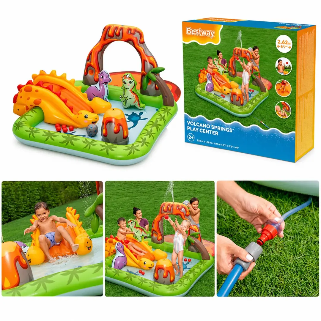 Bestway Volcano Springs Play Center Opblaasbaar Speelcentrum